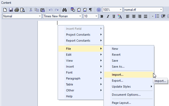 Import template.png