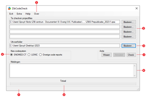 Figuur 1: ZibCodeCheck gebruikers interface